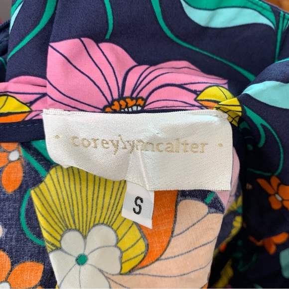 Anthropologie Corey Lynn Calter Skirt Womens Small Kyla Belted Mod Floral Artsy - Picture 8 of 9